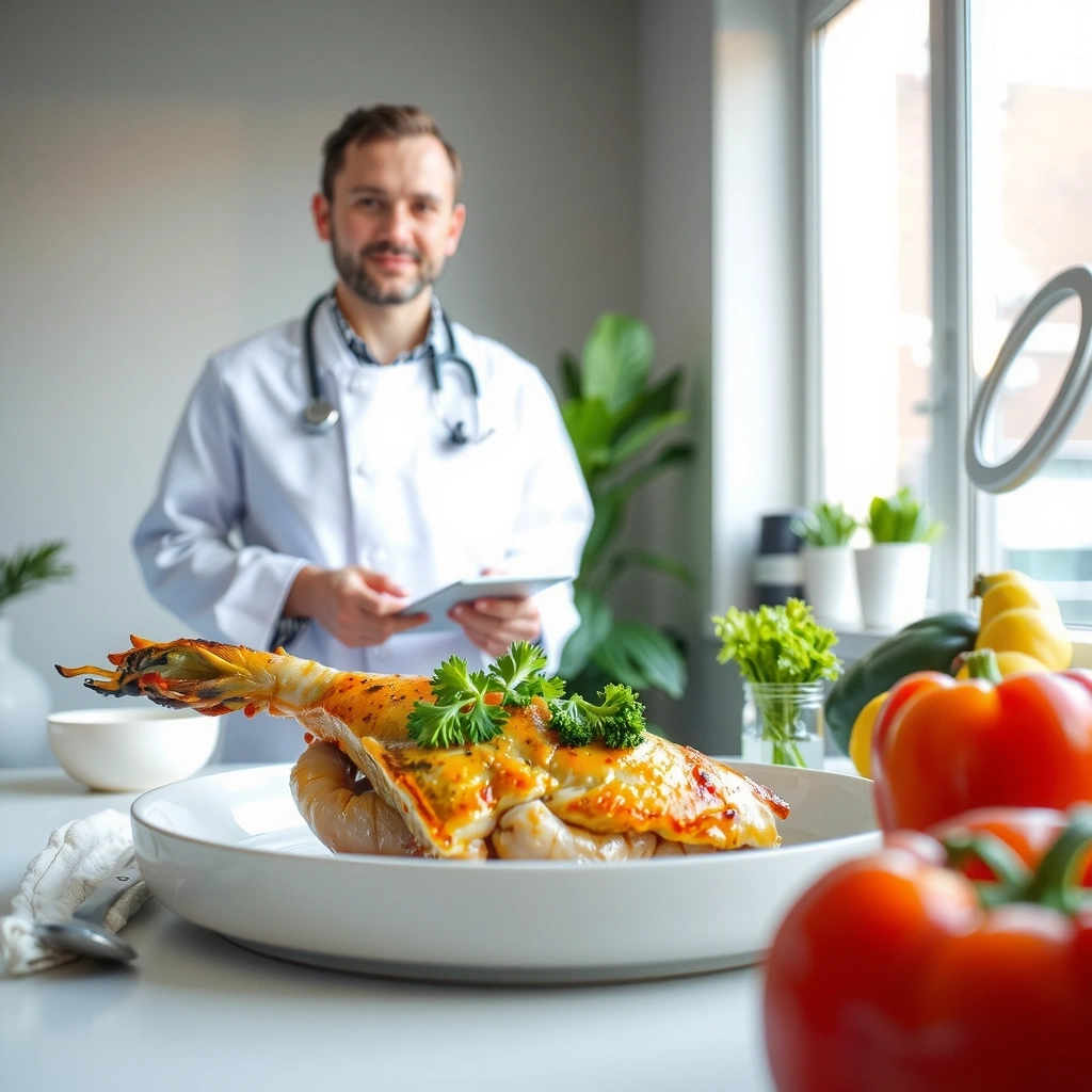 Gegrillter Lachs mit gedünstetem Gemüse