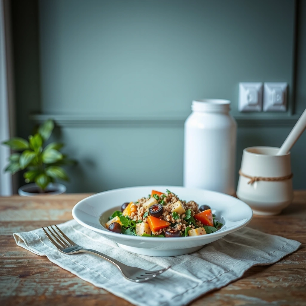 Proteinreicher Salat mit Quinoa
